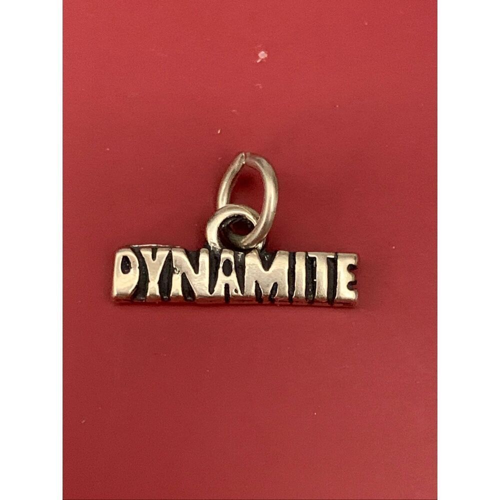 .925 Dynamite Sterling Silver Jewelry Charm #motivational #team #explosion